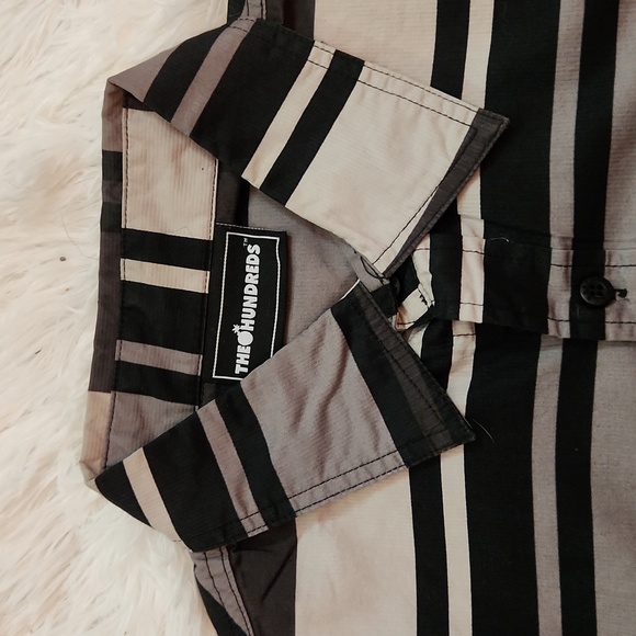 The Hundreds striped button down shirt size medium - Picture 2 of 8